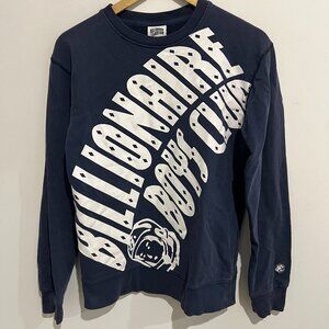 Vintage Billionaire Boys Club Dark Blue Graphic Sweater size SMALL S